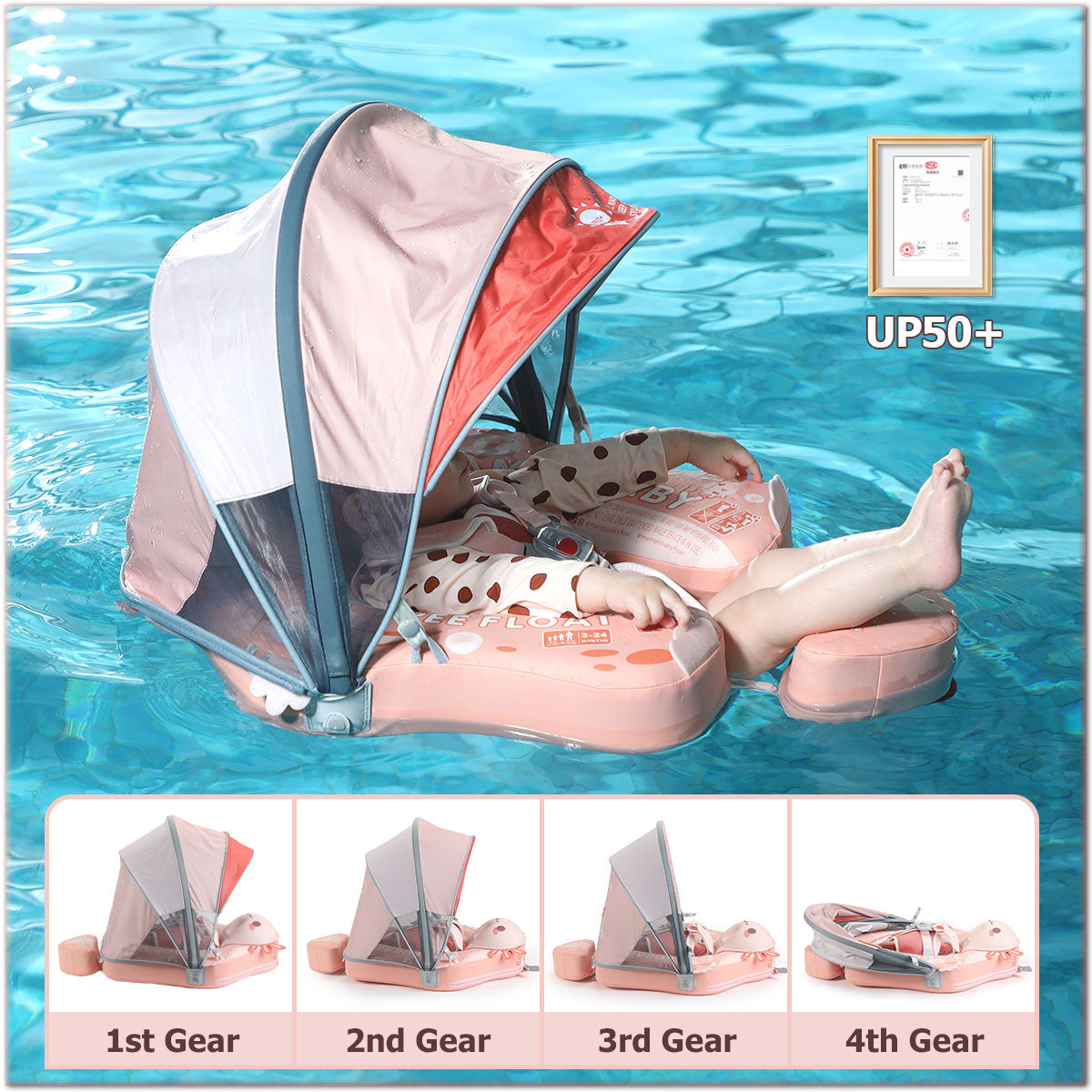 Mambobaby™ Salamander | Air-Free Baby Float (3-24m)