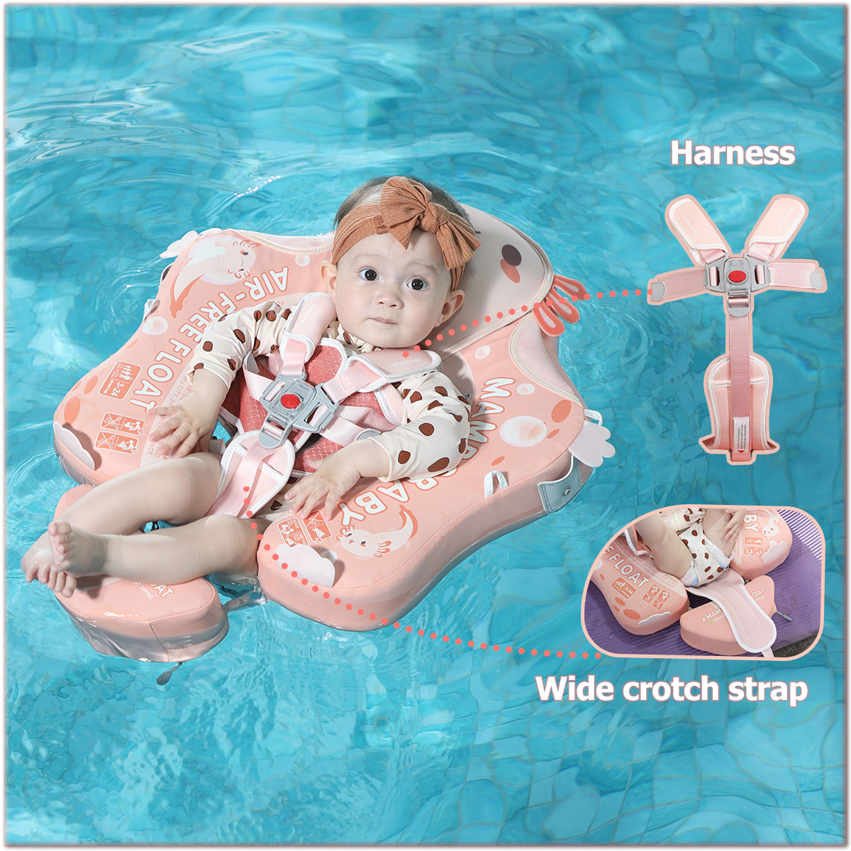 Mambobaby™ Salamander | Air-Free Baby Float (3-24m)