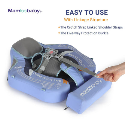 Step-by-step instructional guide on how to properly fit and use the Mambobaby Penguin puncture-proof trainer.