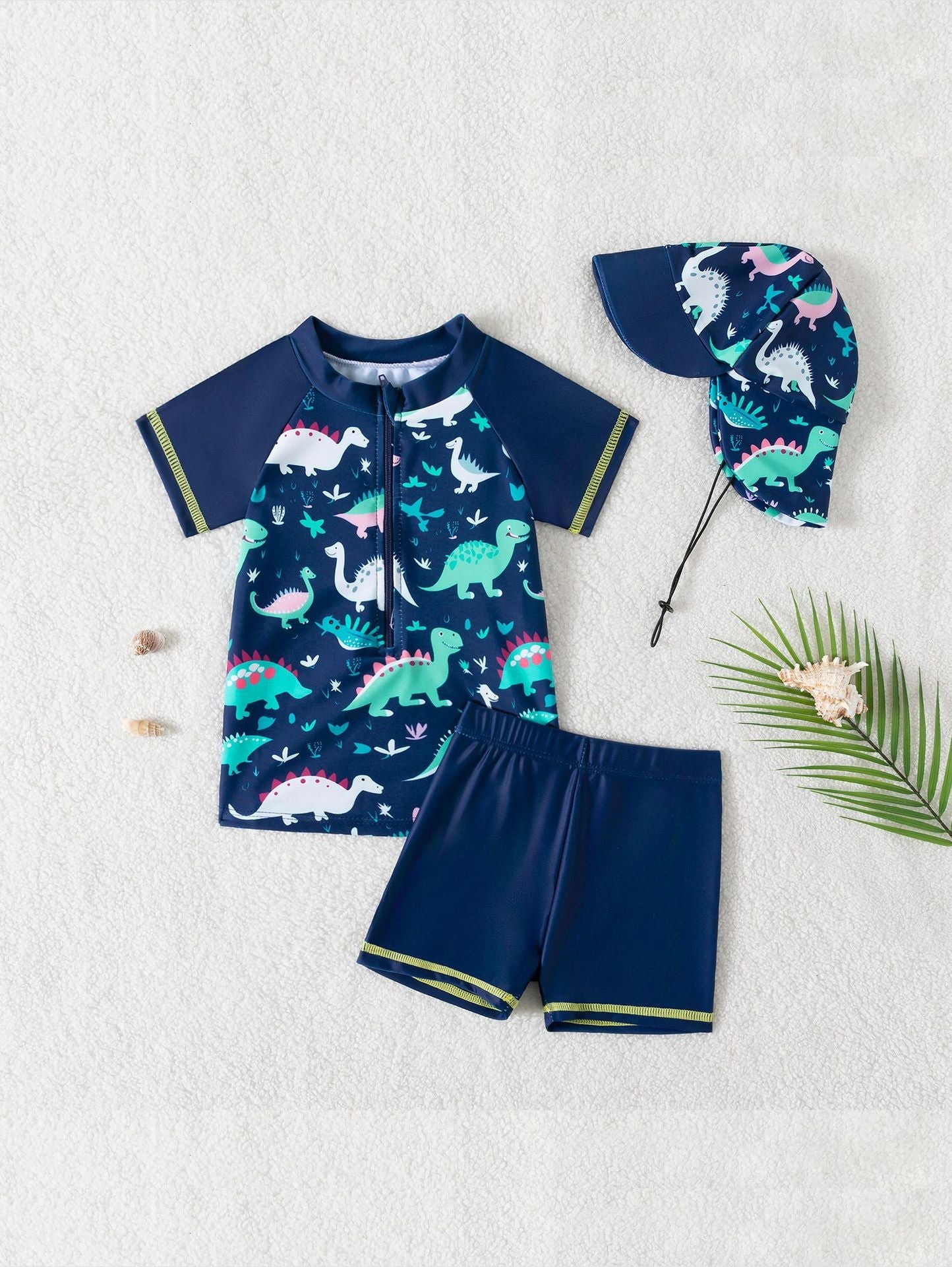 UV50+ SunSafe™ Swim Set (3-Piece: Rash Guard, Shorts & Sun Hat) | Ages 3M-4Y