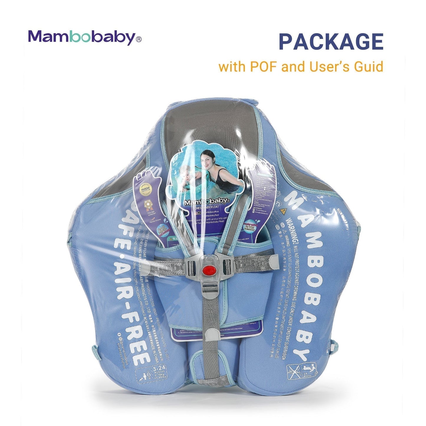 The original Mambobaby Elephant Series packaging ensuring a genuine, safety-certified product with all accessories included.