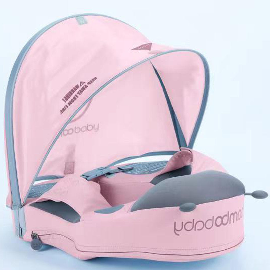 The Pink Edition Mambobaby Ladybug shoulder float featuring air-free PearlFoam and breathable TPU material.