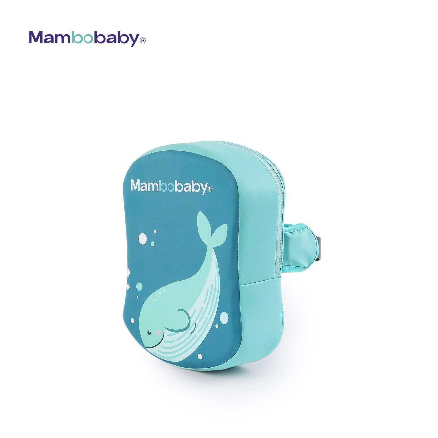Official Mambobaby air-free back float swim trainer for children aged 1-6 years featuring PearlFoam technology.
