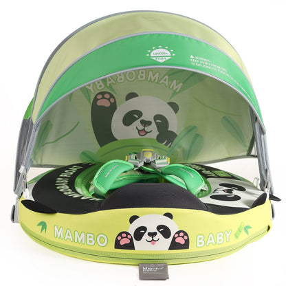 Official Mambobaby Panda Luxury Edition air-free baby float featuring high-contrast design for newborn visual development.