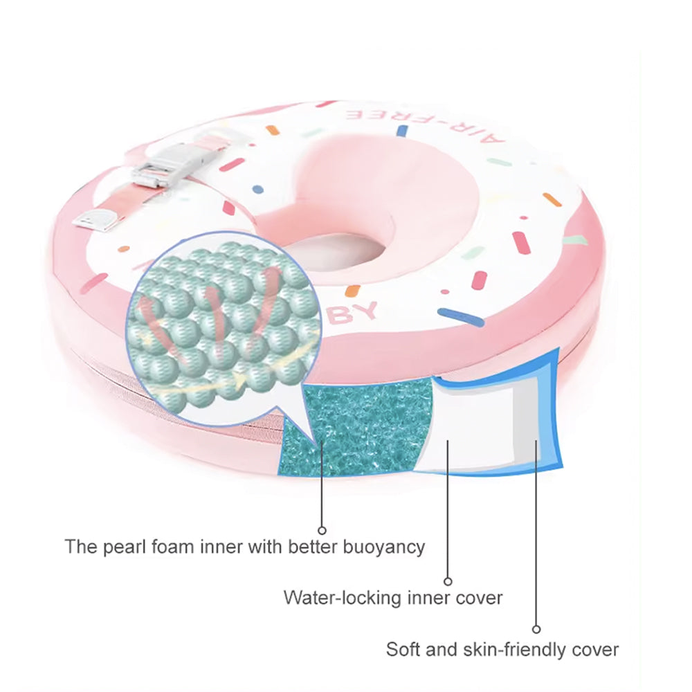 Cross-section of the Mambobaby solid PearlFoam inner core proving the puncture-proof and unsinkable nature of the float.