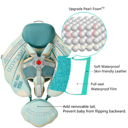 Patented Pearl-Foam™ technology. Solid air-free core that never leaks and requires no inflation.