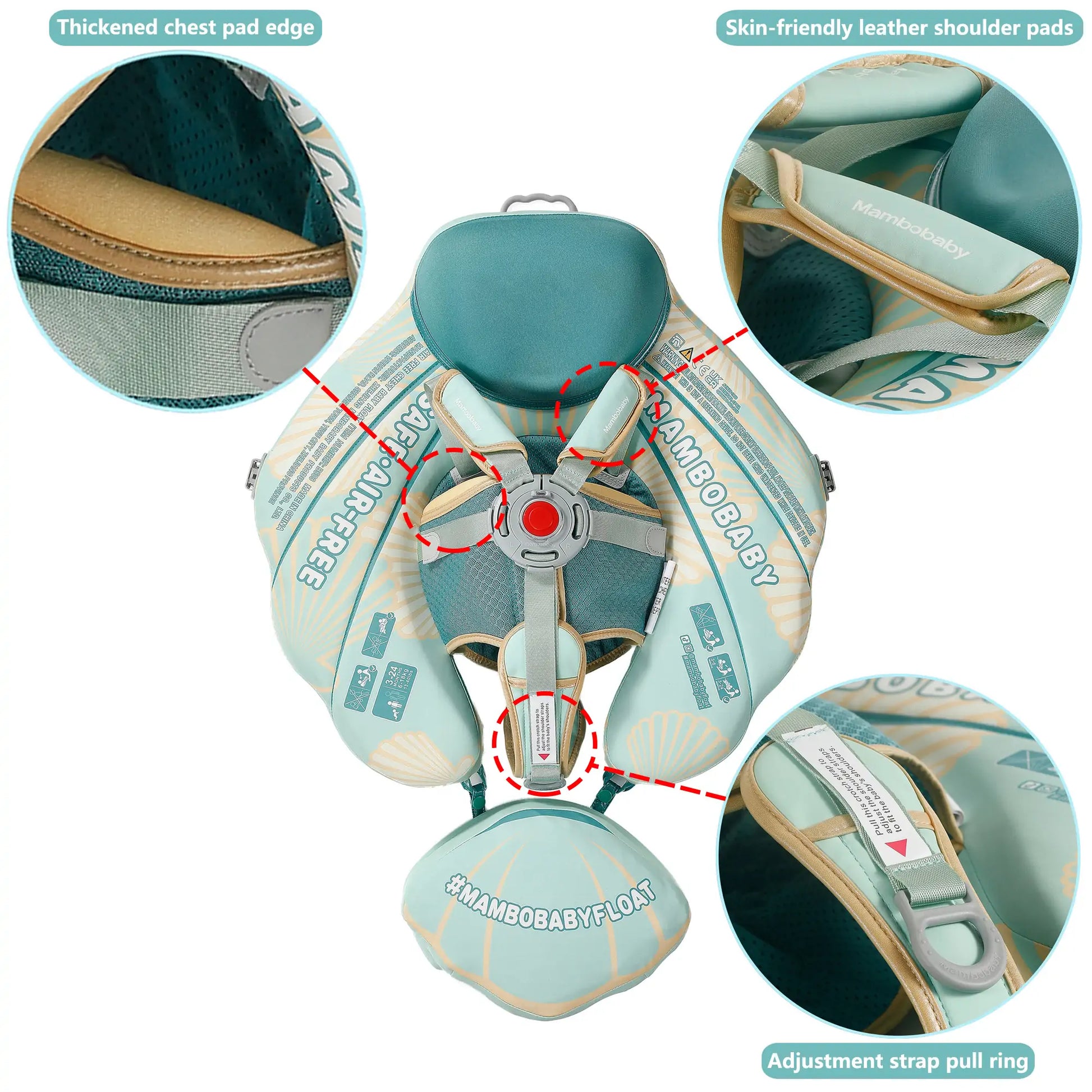 High-quality soft waterproof material and durable safety buckle for maximum comfort.